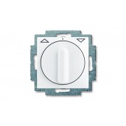 Basic 55 - Выключатель поворотный для управления рольставнями без фиксации (белый)