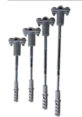 Держатель фасадный пластиковый скручиваемый