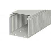 Перфокороб LKV 100100, органайзер для шкафов, 100 x 100 мм (глубина х ширина крышки), L=2000мм, RAL 7030 серый
