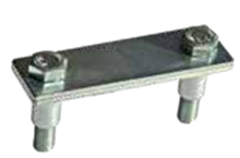 Держатель полосы на тонколистовом металлическом основании