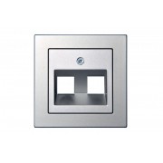 Адаптор для 2 модулей типа "кейстоне", без рамки, EPSILON металлик