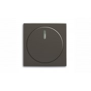 Basic 55 - Лицевая панель с поворотной ручкой и подсветокой для светорегуляторов (шато-черный)