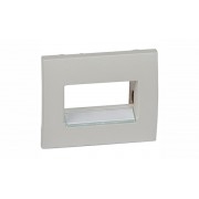 Galea Life - Обрамление для инф. и тел.розеток 2хRJ45 с держат.этикетки, Pearl