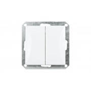 OPAL - Выключатель управления жалюзи, белый