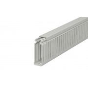 Перфокороб LKV 75025, органайзер для шкафов, 75 x 25 мм (глубина х ширина крышки), L=2000мм, RAL 7030 серый
