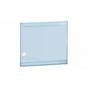 Дверь для навесного щитка Nedbox 8M, прозрачный синий пластик