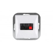 OPAL - Розетка для акустических систем, белый