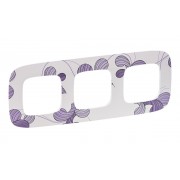 Valena Allure - Рамка 3 поста верт/гориз, флора