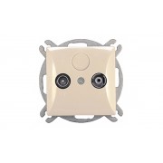 OPAL - Розетка TV+R проходная, 5_862MHz, бежевый